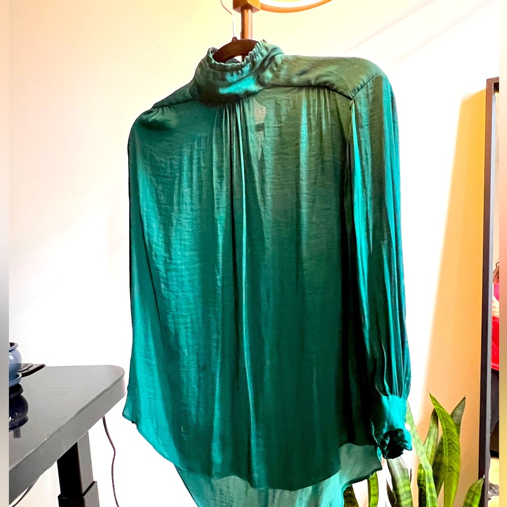 Zara Satin Look Top